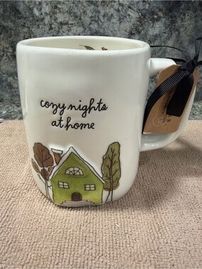 Rae Dunn “Cozy Nights at Home” 16 oz Ceramic Mug | NWT